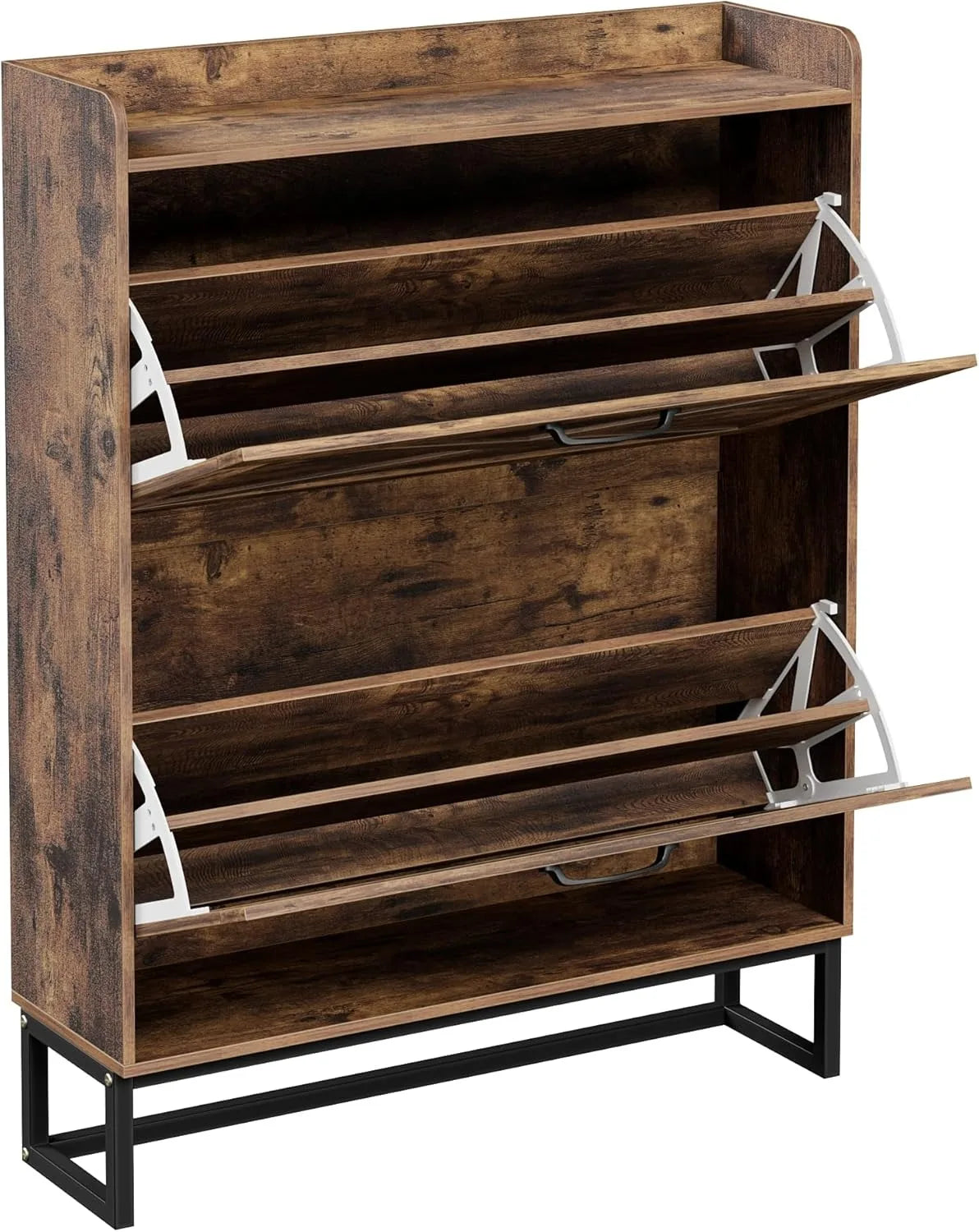 Hidden Shoe Storage Cabinet for Entryway