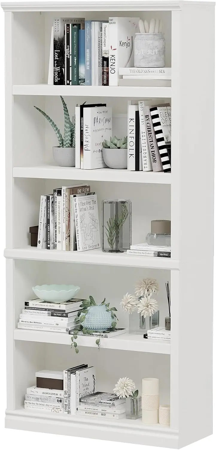 Modern 5-Tier Open Storage Bookshelf