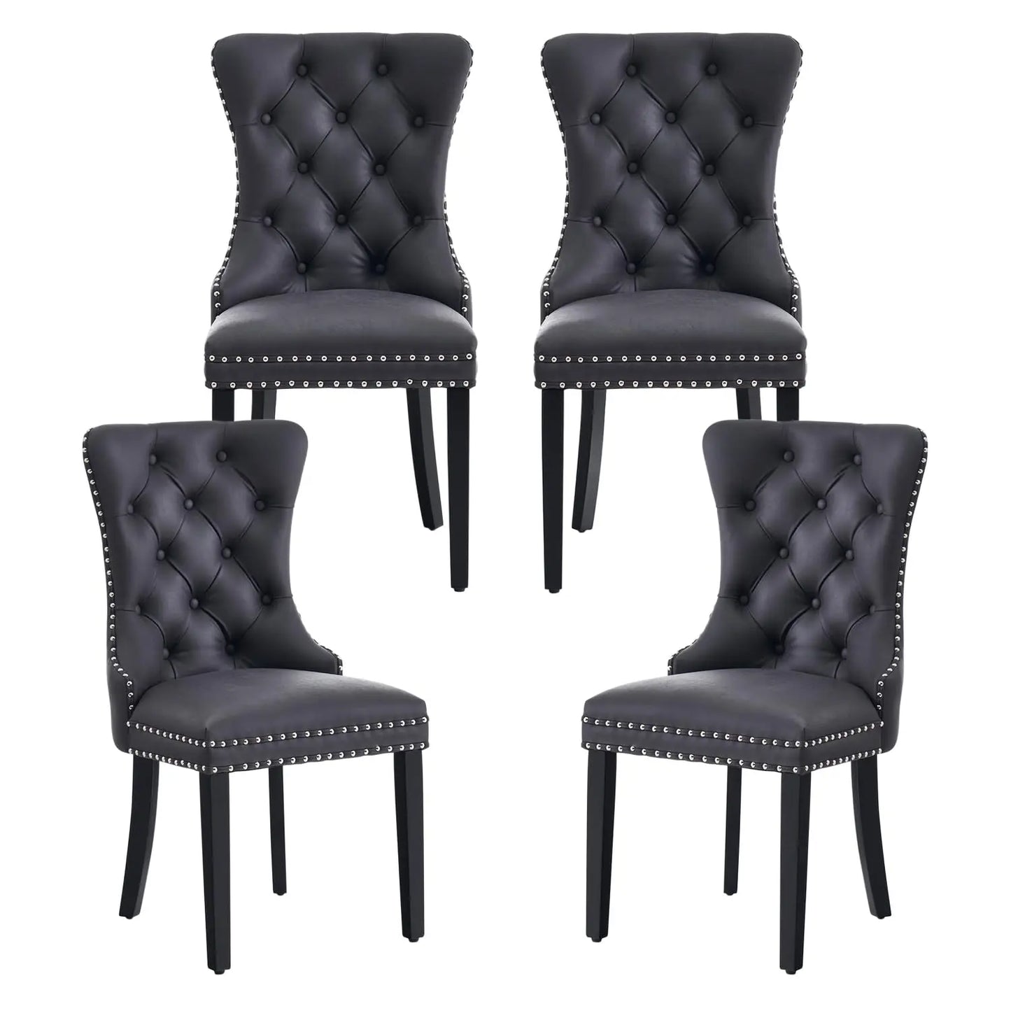 Modern Wingback Dining Room Chair Set