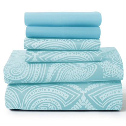Paisley Sheet Set with Luxurious Soft Microfiber