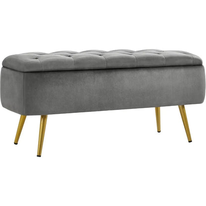 Modern Upholstered Ottoman with Storage
