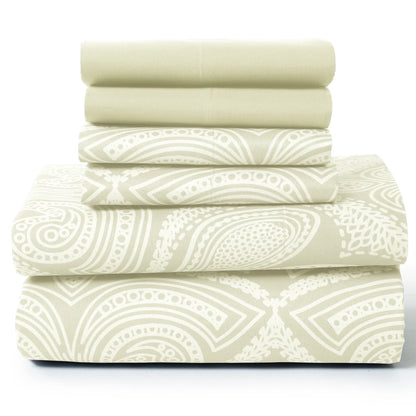 Paisley Sheet Set with Luxurious Soft Microfiber