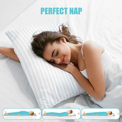 King Size Hotel Quality Down-Alternative Bed Pillows, Set of 2