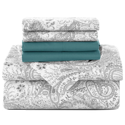 Paisley Sheet Set with Luxurious Soft Microfiber