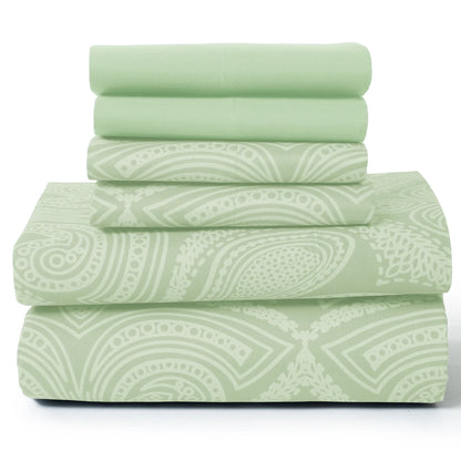 Paisley Sheet Set with Luxurious Soft Microfiber