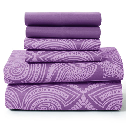 Paisley Sheet Set with Luxurious Soft Microfiber