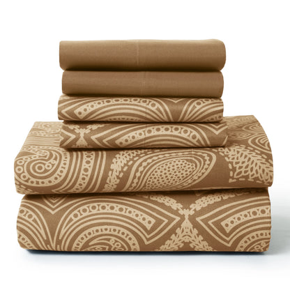 Paisley Sheet Set with Luxurious Soft Microfiber