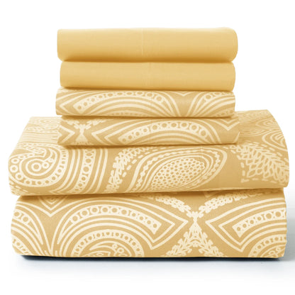 Paisley Sheet Set with Luxurious Soft Microfiber