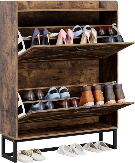Hidden Shoe Storage Cabinet for Entryway