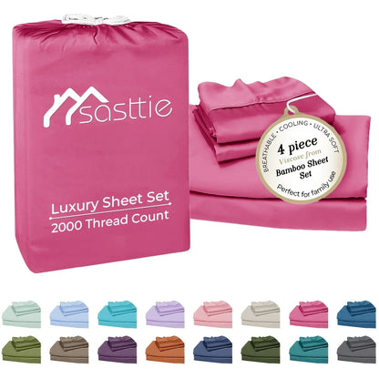 Luxury Cooling Bamboo Sheet Set | Ultra Soft Deep Pocket Bedding for Hot Sleepers