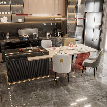 Modern Dining Room Chairs with High Tufted Back