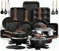 31-Piece Nonstick Pots and Pans Set | Titanium Induction Cookware & Bakeware Set