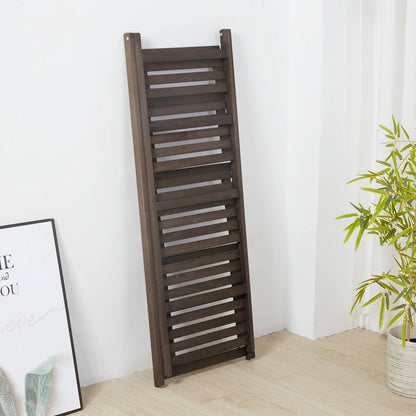 Folding 4-Tier Wooden Ladder Display Shelf