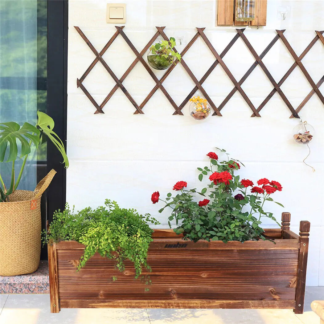 Solid Pine Raised Garden Planter Box