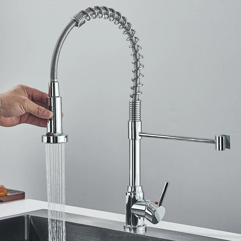 Modern Pull-Down Kitchen Faucet