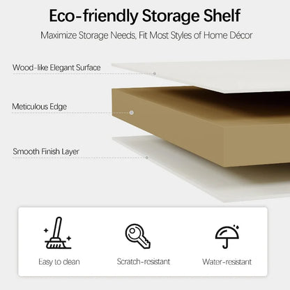 Modern 5-Tier Open Storage Bookshelf 