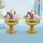 Mini Centerpieces, Set of 10 Gold Trumpet Vases