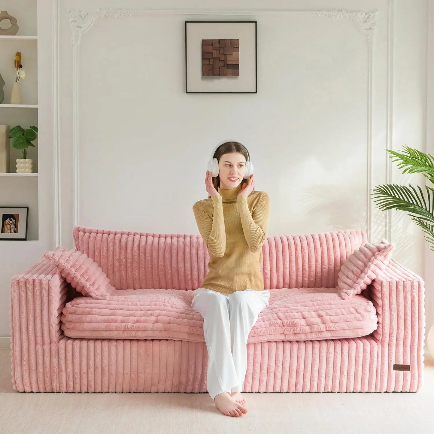 Bean Bag Mini Sofa, Boneless Couch in a Box
