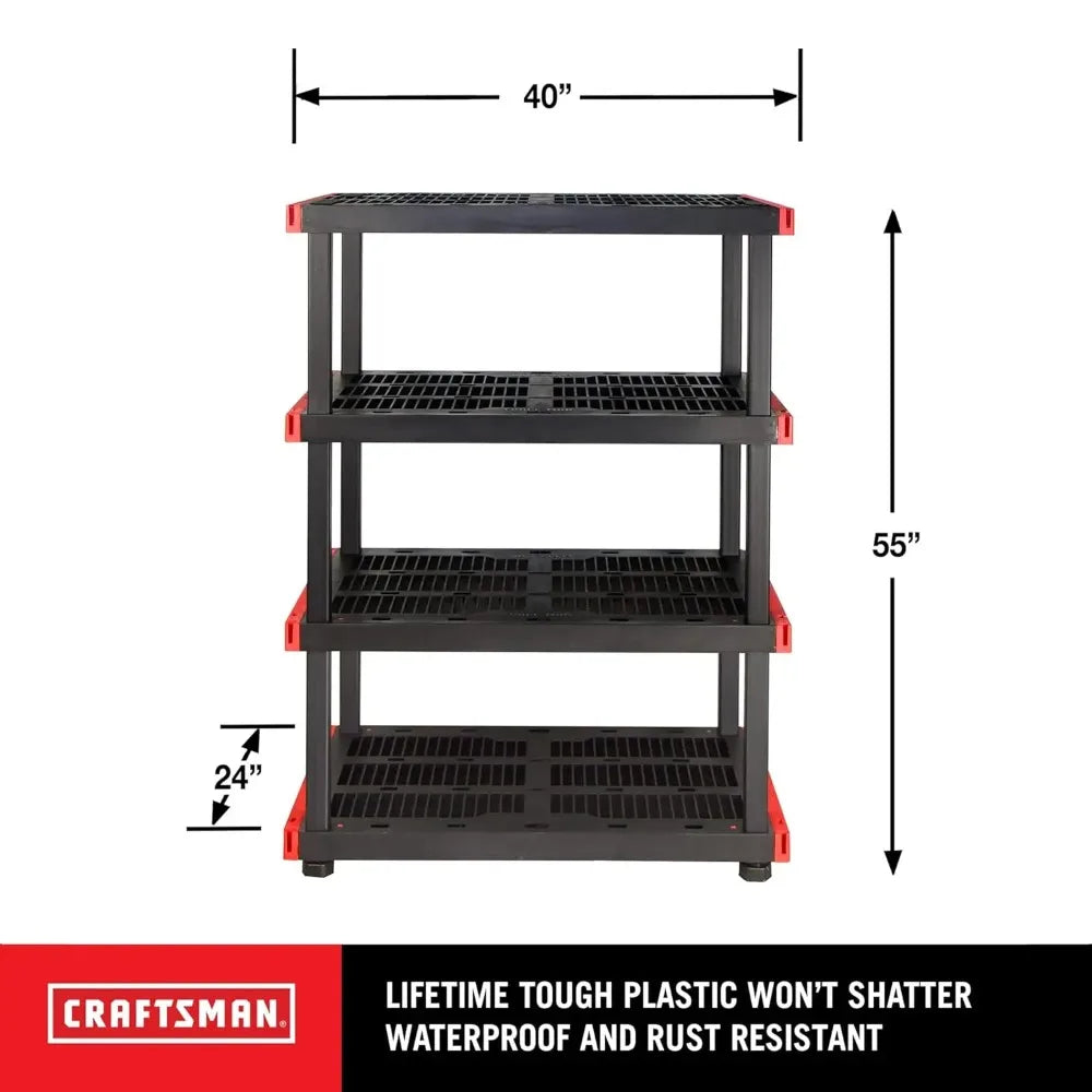 Heavy Duty, Durable 4-Tier Storage Rack