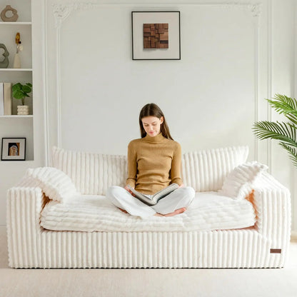 Bean Bag Mini Sofa, Boneless Couch in a Box