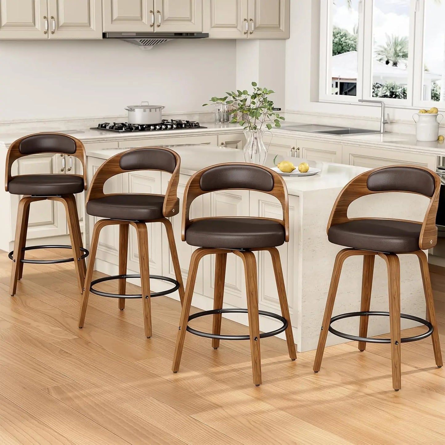 Modern Swivel Counter Height Bar Stools