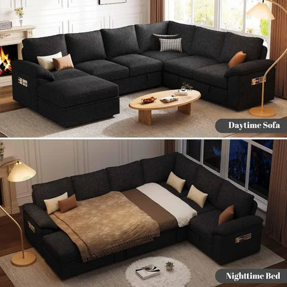 Luxury Modular Sleeper Sofa with Storage