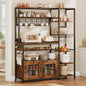 Decorative Coffee Bar with Wine Rack