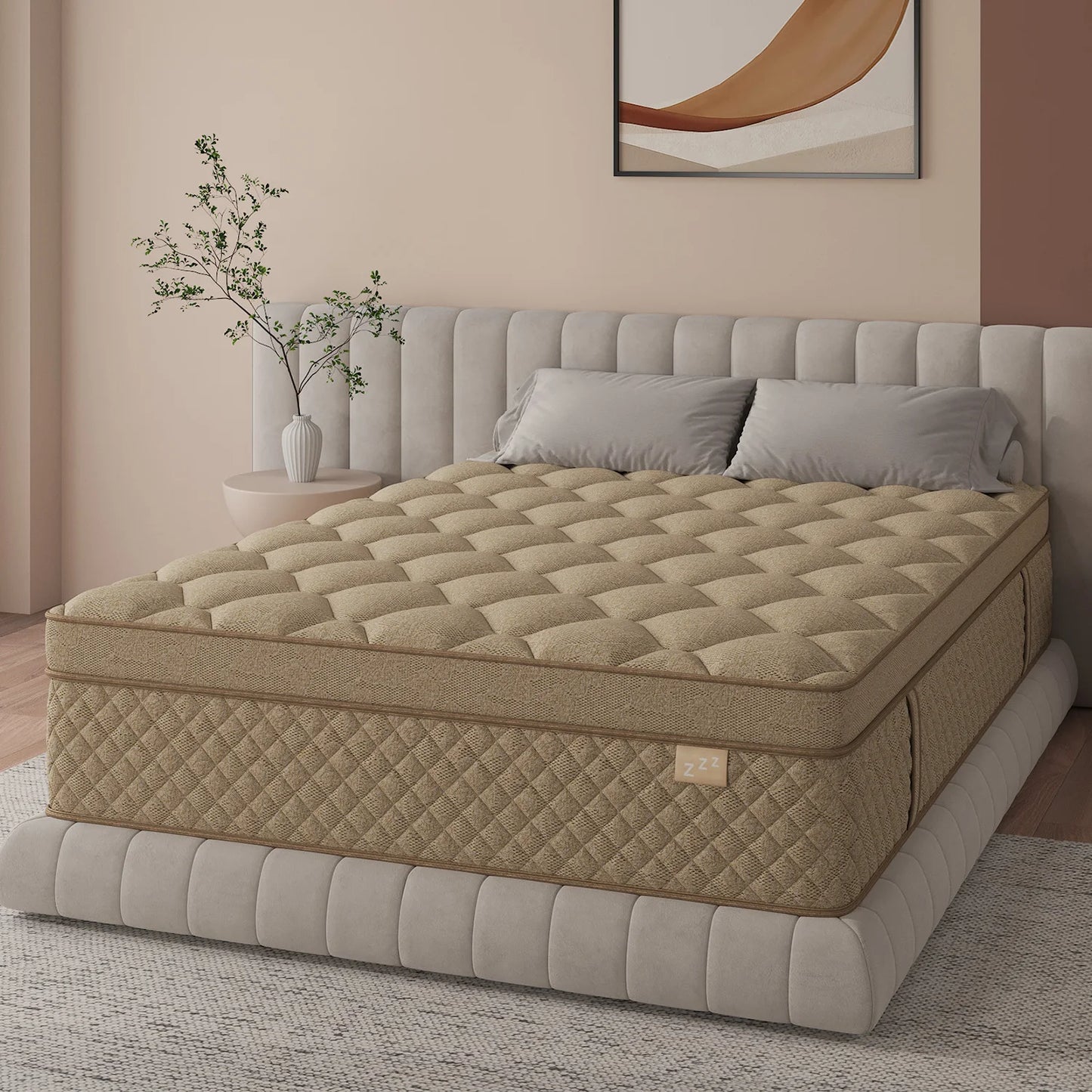 Gel Memory Foam Mattress In A Box, Medium Firm with Motion Isolation