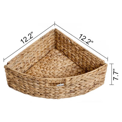 Half Moon Console Table With 6 Baskets