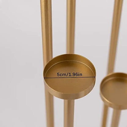 Beautiful 9-Arm Ascending Iron Candelabra