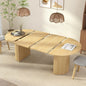 Expandable Dining Room Table with Fluted Base