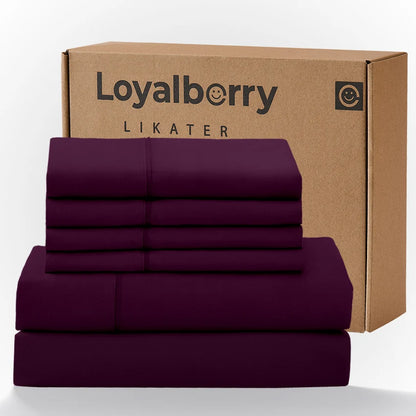 Cool & Soft 4-Piece Microfiber Sheet Set | Deep Pocket Bed Sheets Up to 18"