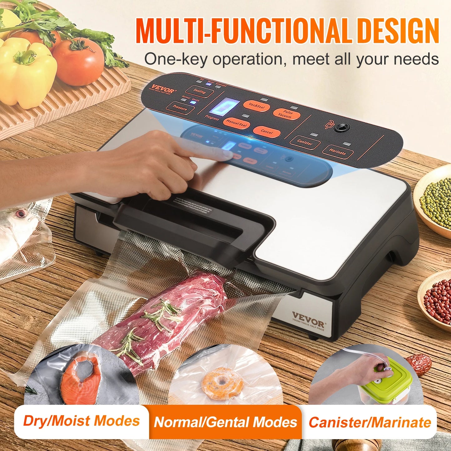 Vacuum Sealer with 10 Free Vacuum Bags