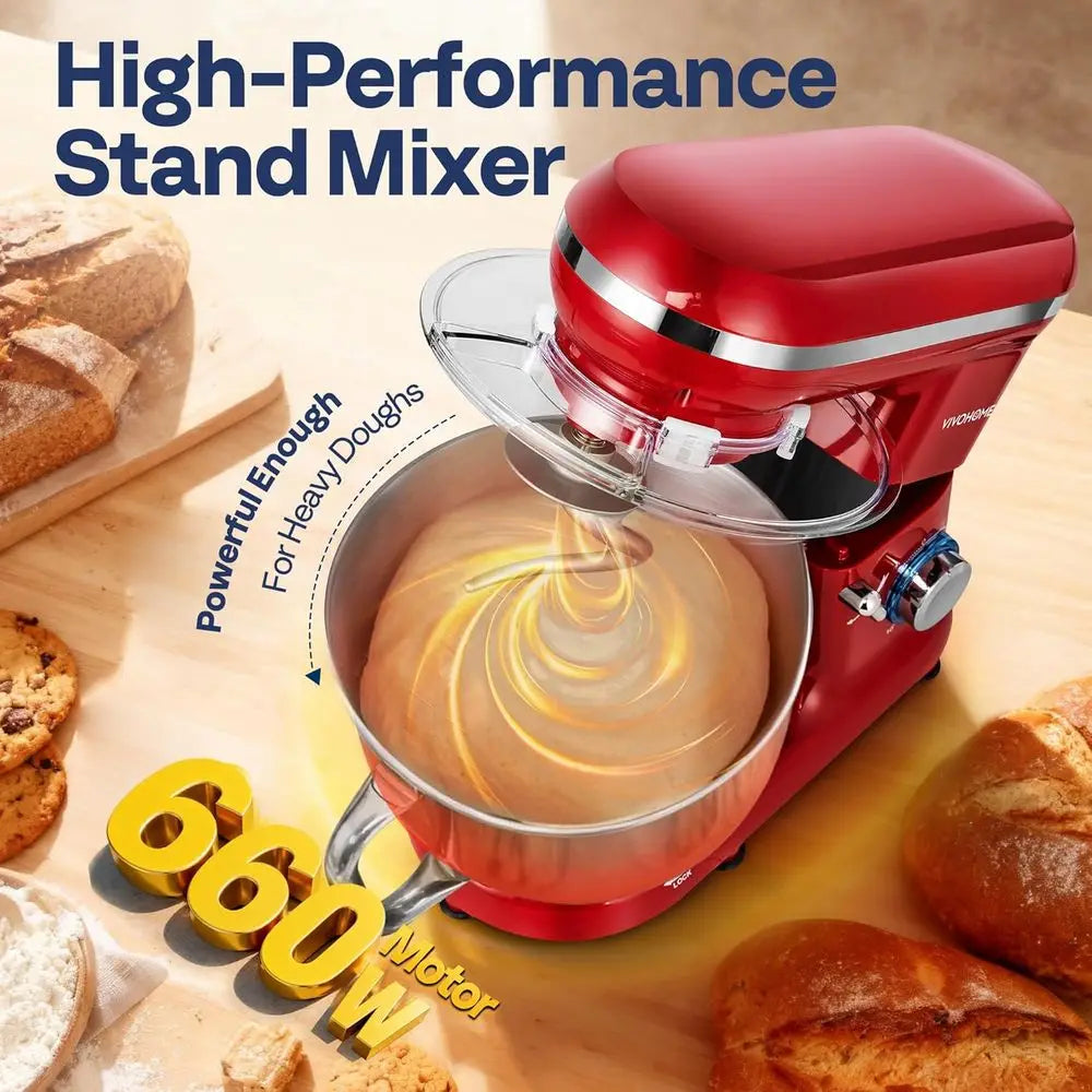 High-Performance Electric Stand Mixer with Accessories