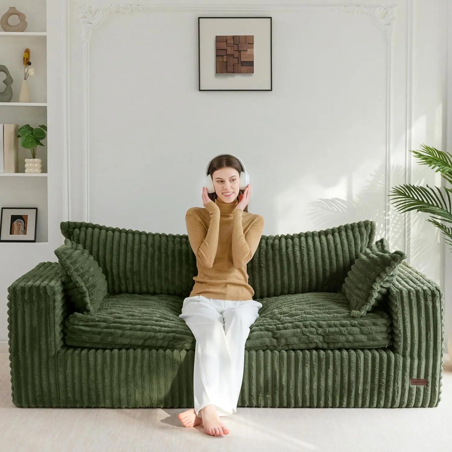 Bean Bag Mini Sofa, Boneless Couch in a Box