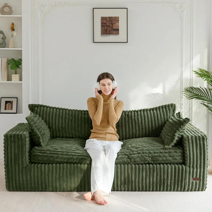 Bean Bag Mini Sofa, Boneless Couch in a Box