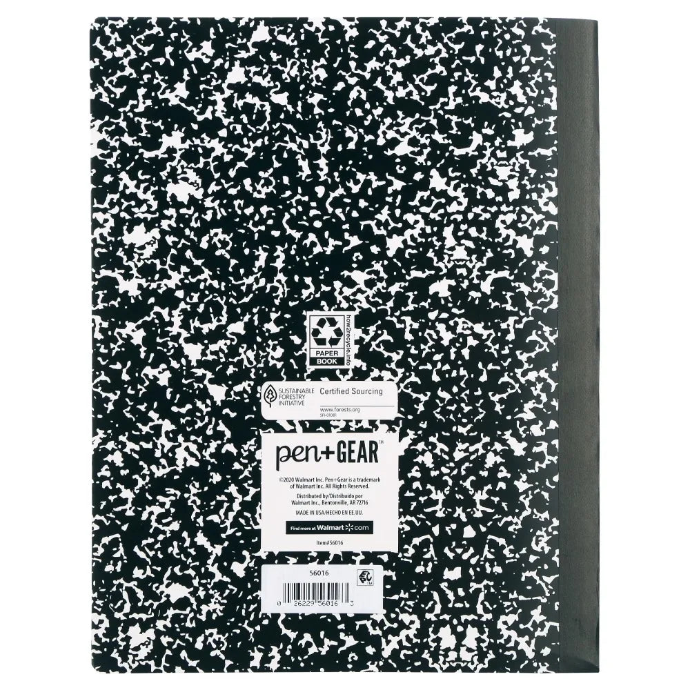 30-Pack College Ruled Composition Notebooks | 100 Sheets Each, Marble Cover