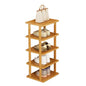 Space-Saving Bamboo Shoe Rack