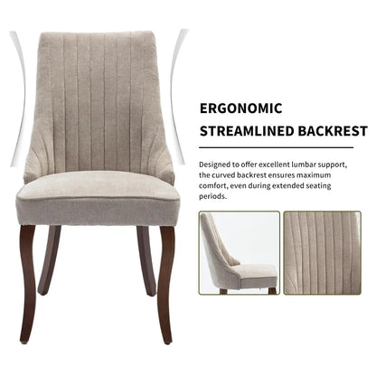 Mid Century Upholstered Dining Room Chairs, Set of 6