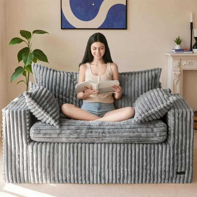 Faux Fur Bean Bag Mini Sofa
