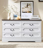 Farmhouse Style Cherry Wood Chest of Drawers