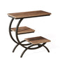 Rustic C-Shaped Side Table