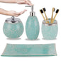 Glass Bathroom Accessory Set