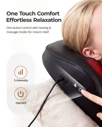 Electric Neck and Back Massage Pillow with Heat