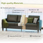 Modern Faux Leather Sofa Set with USB Charging