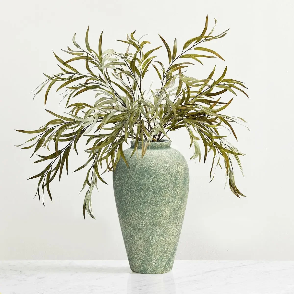 Green Ceramic Farmhouse Table Vase