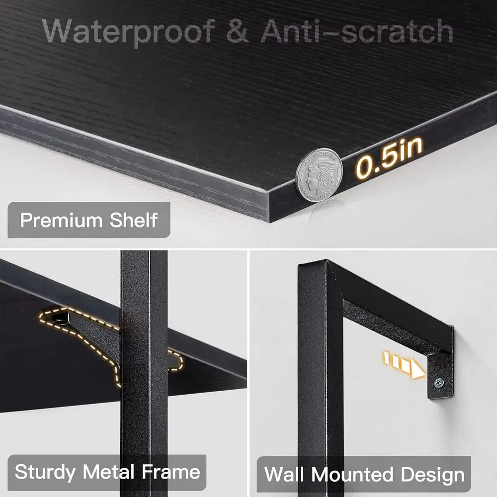 Stylish 6-Tier Metal Frame Ladder Shelf