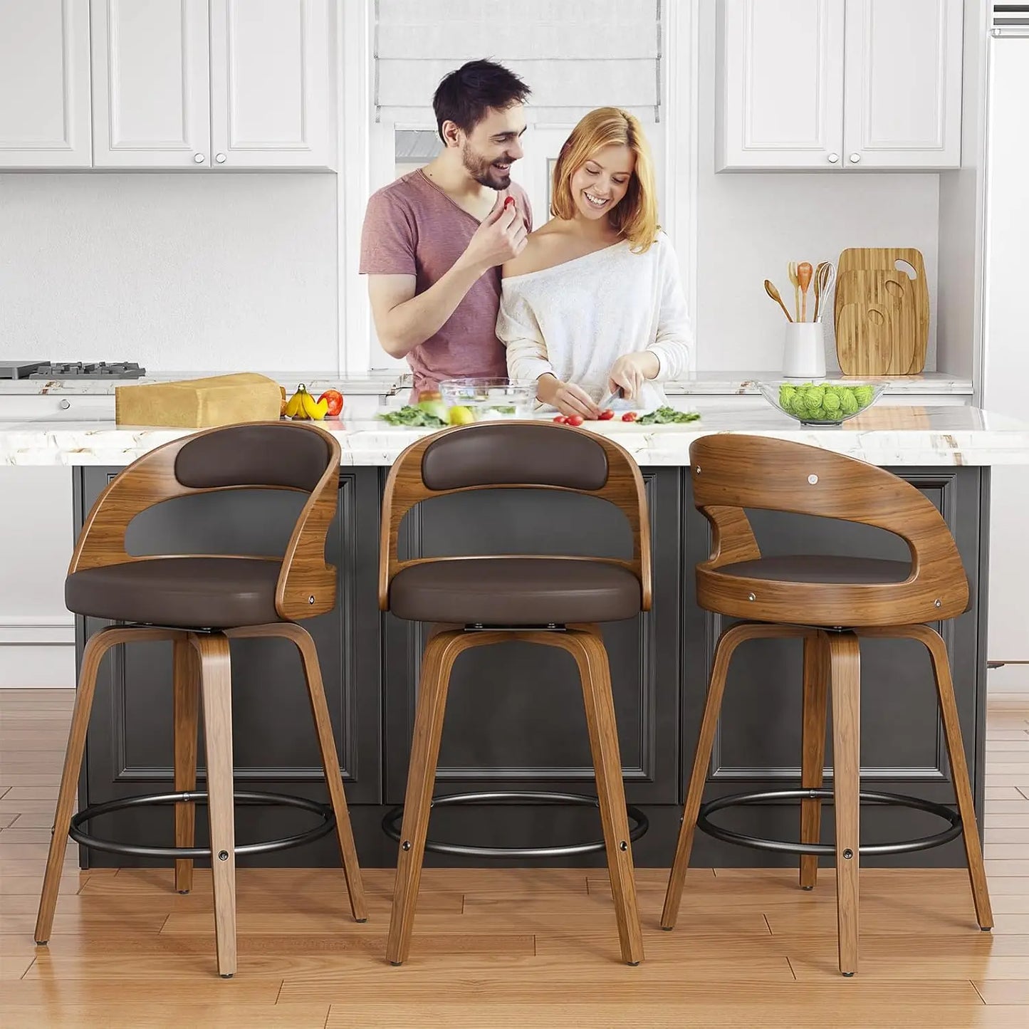Modern Swivel Counter Height Bar Stools