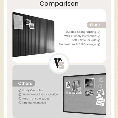 DIY Felt Wall Tiles Bulletin Board | High-Density Decorative Pin Board Panels