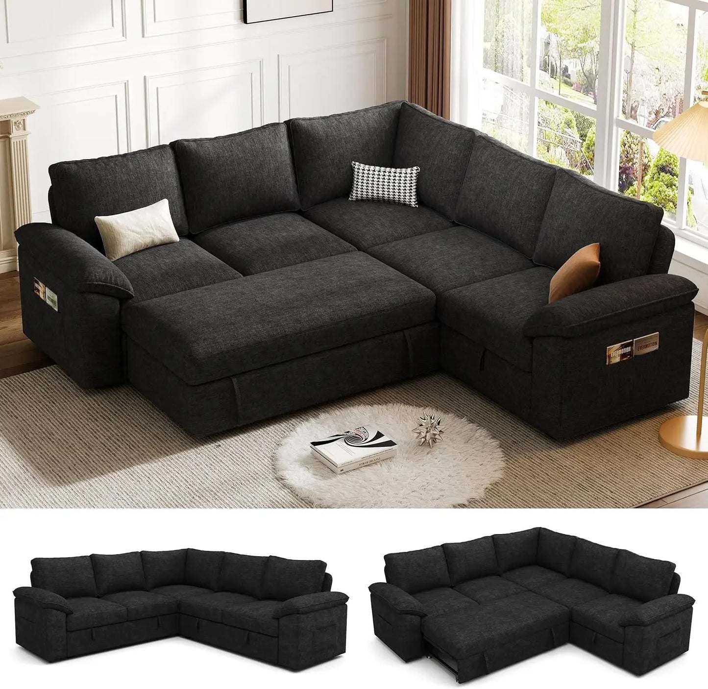 Luxury Modular Sleeper Sofa with Storage